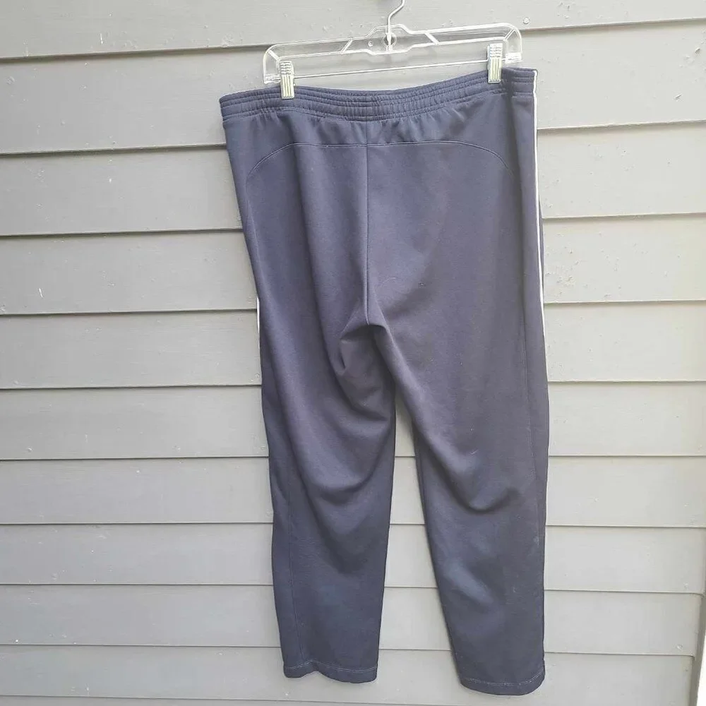 Nike Navy with White Stripe Drawstring Workout Pants size Large